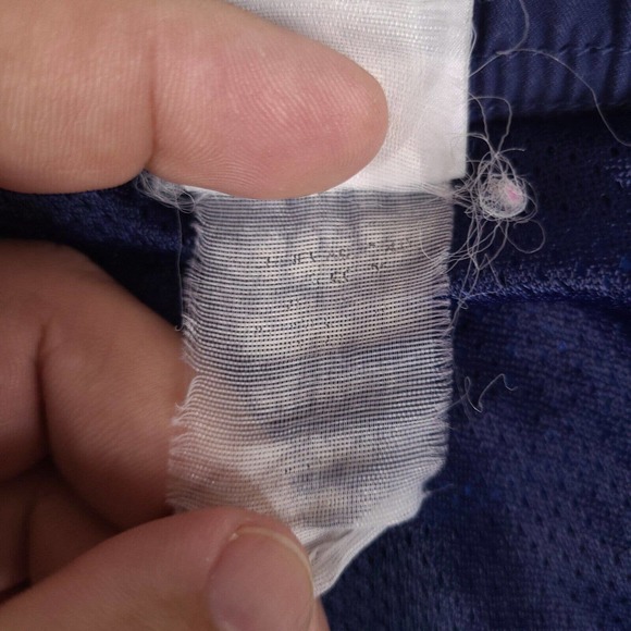 Nike Swim Trunks Mens XL Blue Board Shorts Mesh Lining Pockets Spell Out - Picture 9 of 16